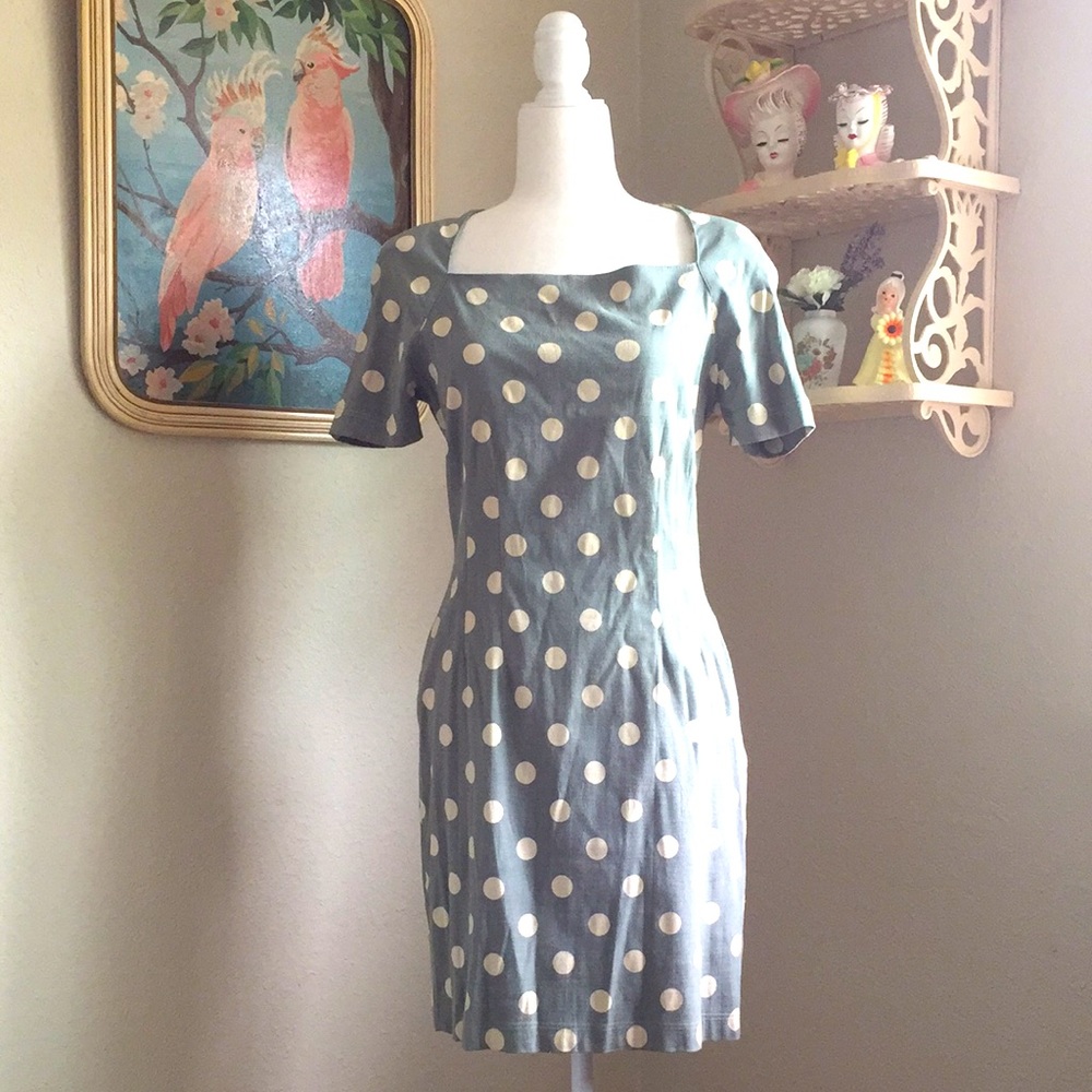 1990’s Mint Polka Dot Mini Dress